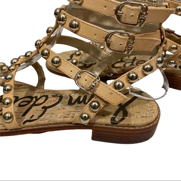 Sam Edelman Eavan Studded Gladiator Sandals Sz 7.5 - Picture 6 of 10